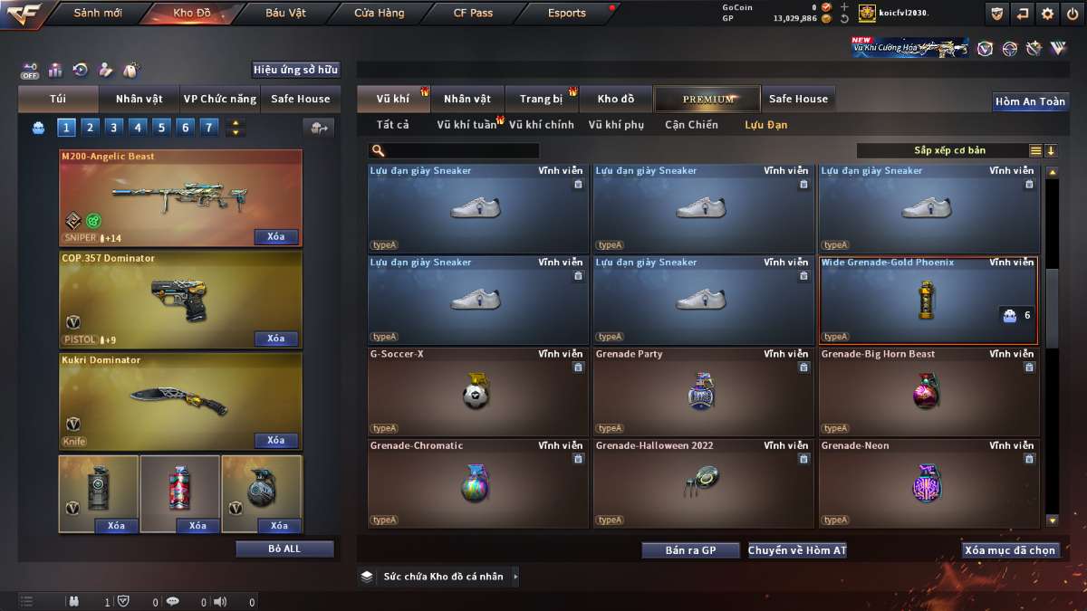 shop acc cf uy tin gia re